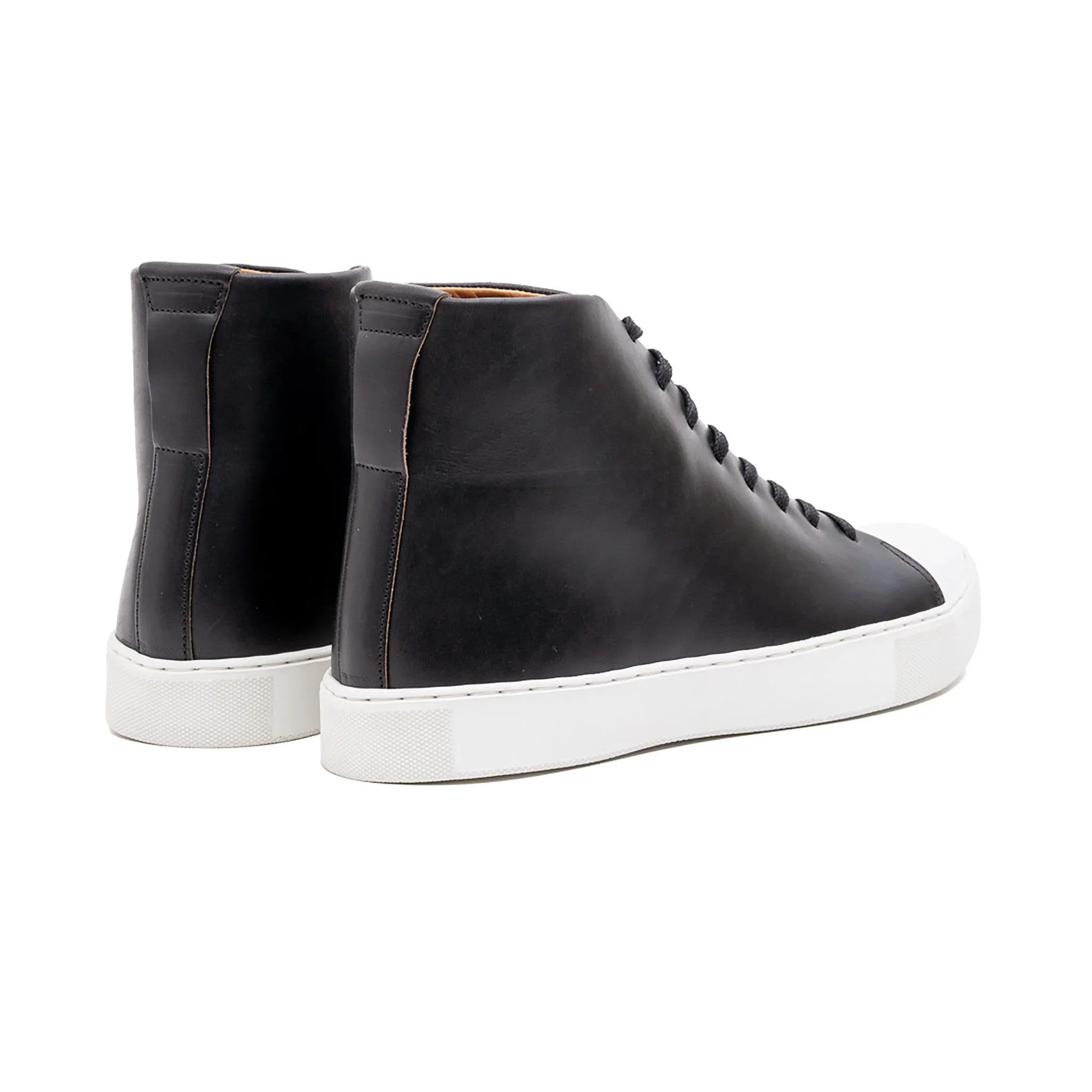 Abington Hi Toe Cap - Cuir Chromexcel noir Horween