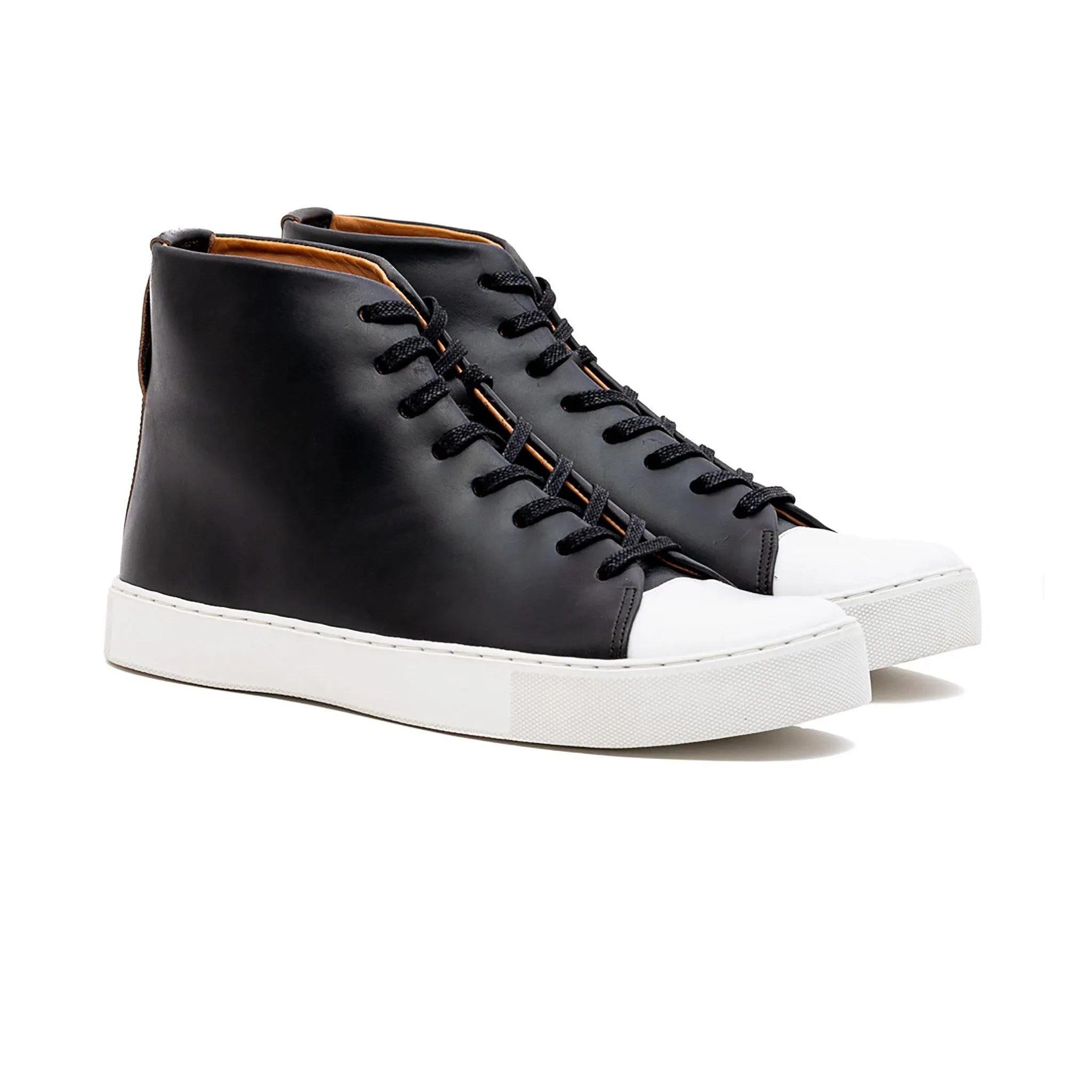 Abington Hi Toe Cap - Cuir Chromexcel noir Horween