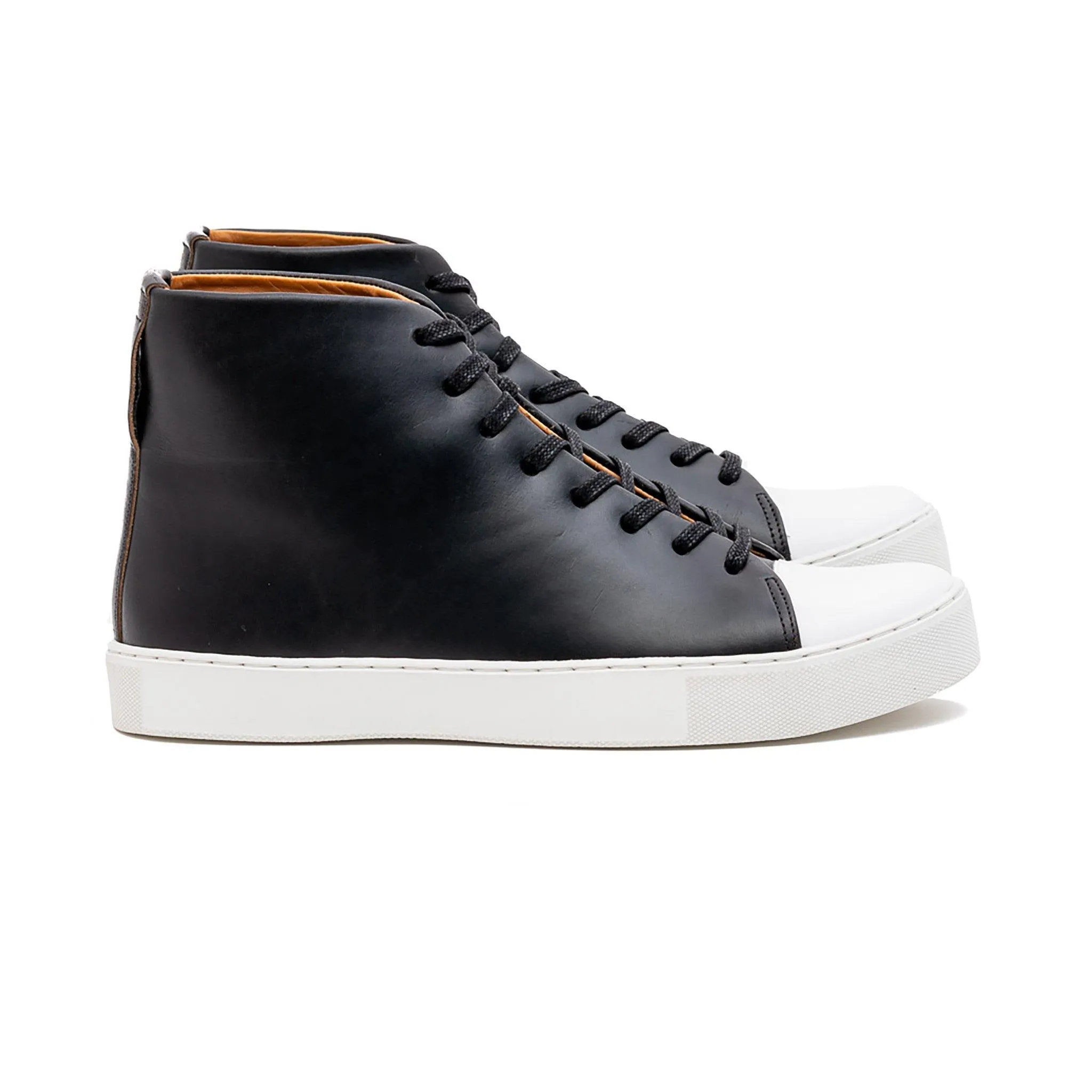 Abington Hi Toe Cap - Cuir Chromexcel noir Horween