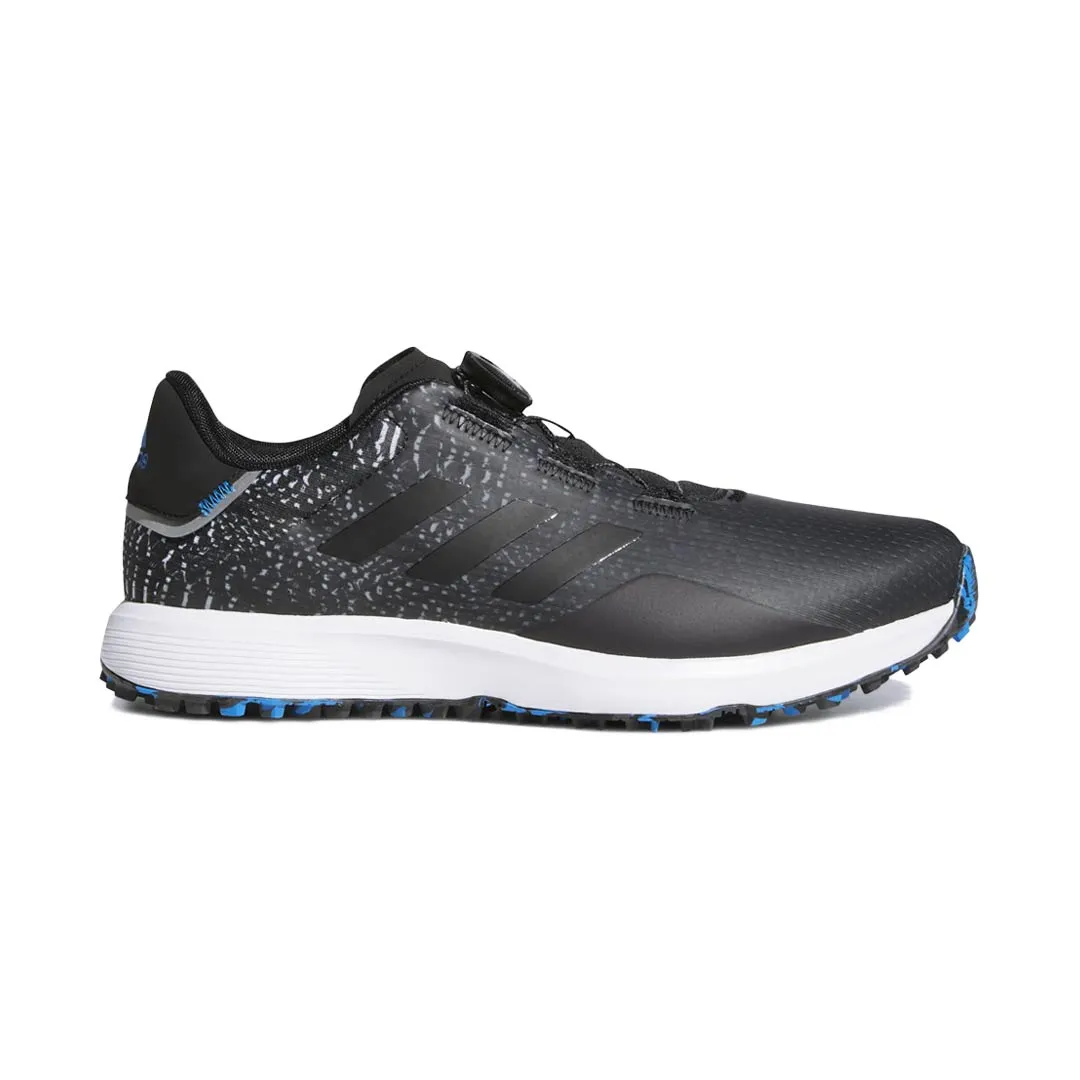adidas - Chaussures de golf sans crampons S2G Boa pour homme (large) (GV9789)