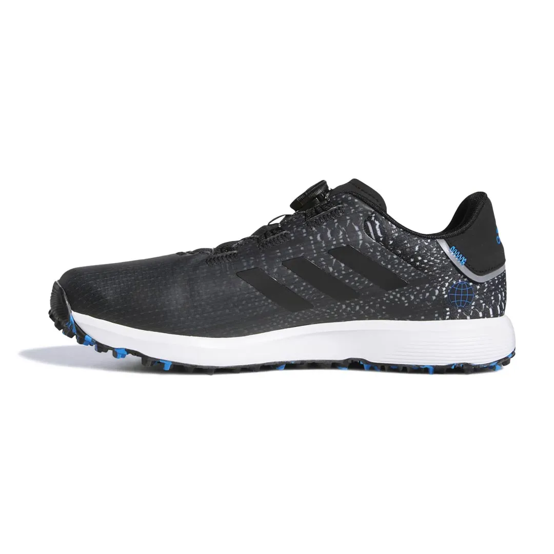 adidas - Chaussures de golf sans crampons S2G Boa pour homme (large) (GV9789)