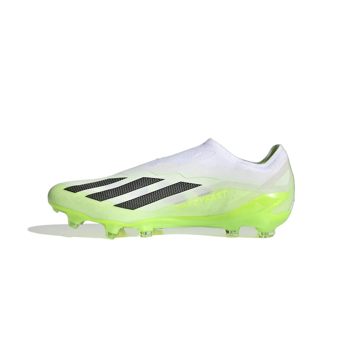 adidas - Chaussures à crampons Unisex X Crazyfast.1 sans lacets pour terrain sec (GY7378)