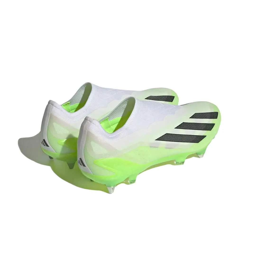 adidas - Chaussures de football à crampons moulés pour terrain souple sans lacets unisexes X Crazyfast.1 (IE6637)