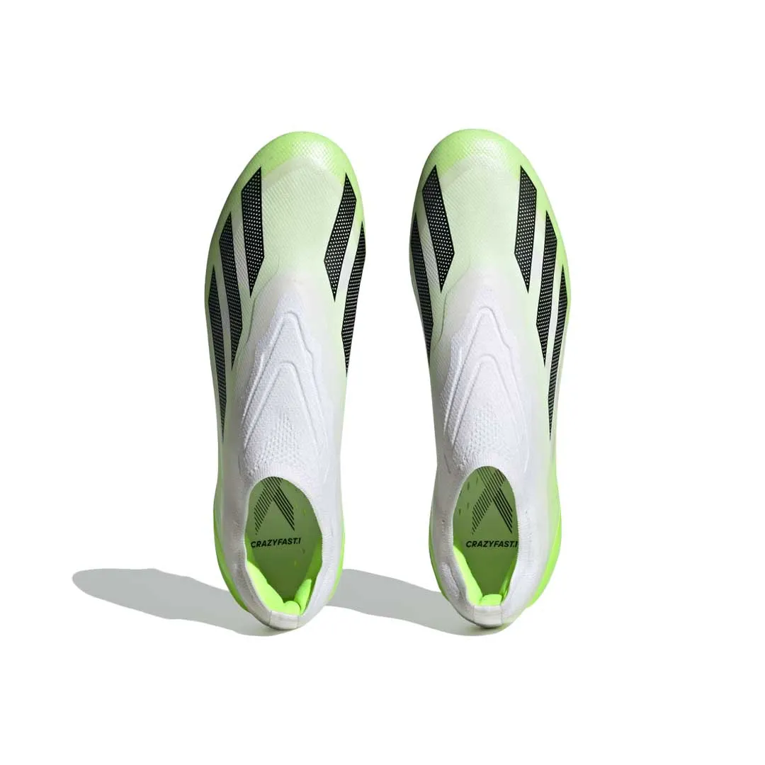 adidas - Chaussures de football à crampons moulés pour terrain souple sans lacets unisexes X Crazyfast.1 (IE6637)
