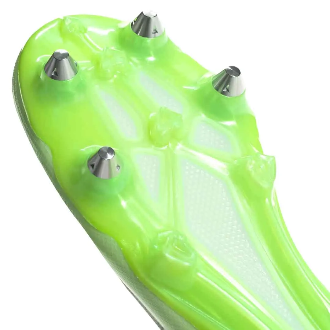 adidas - Chaussures de football à crampons moulés pour terrain souple sans lacets unisexes X Crazyfast.1 (IE6637)