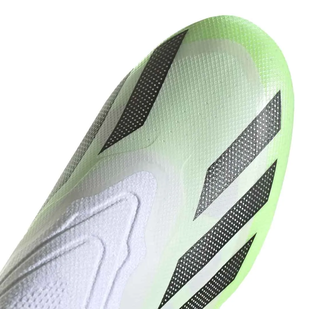 adidas - Chaussures de football à crampons moulés pour terrain souple sans lacets unisexes X Crazyfast.1 (IE6637)