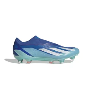 adidas - Chaussures de football à crampons moulés pour terrain souple sans lacets unisexes X Crazyfast.1 (IE6640)