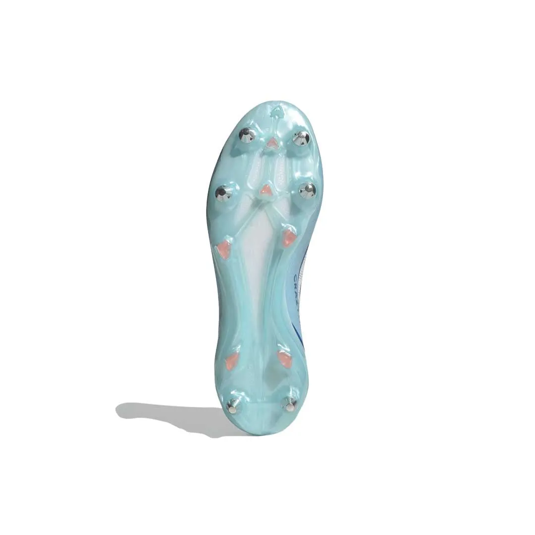 adidas - Chaussures de football à crampons moulés pour terrain souple sans lacets unisexes X Crazyfast.1 (IE6640)