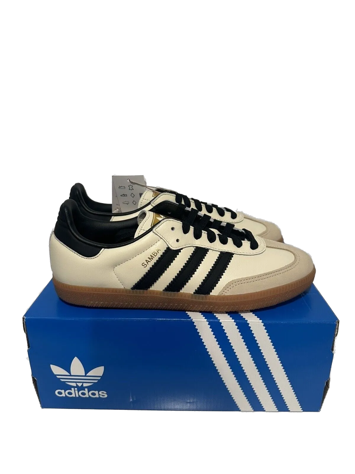 Adidas Femme Samba Og Chaussures - Blanc Crème / Strata Sable