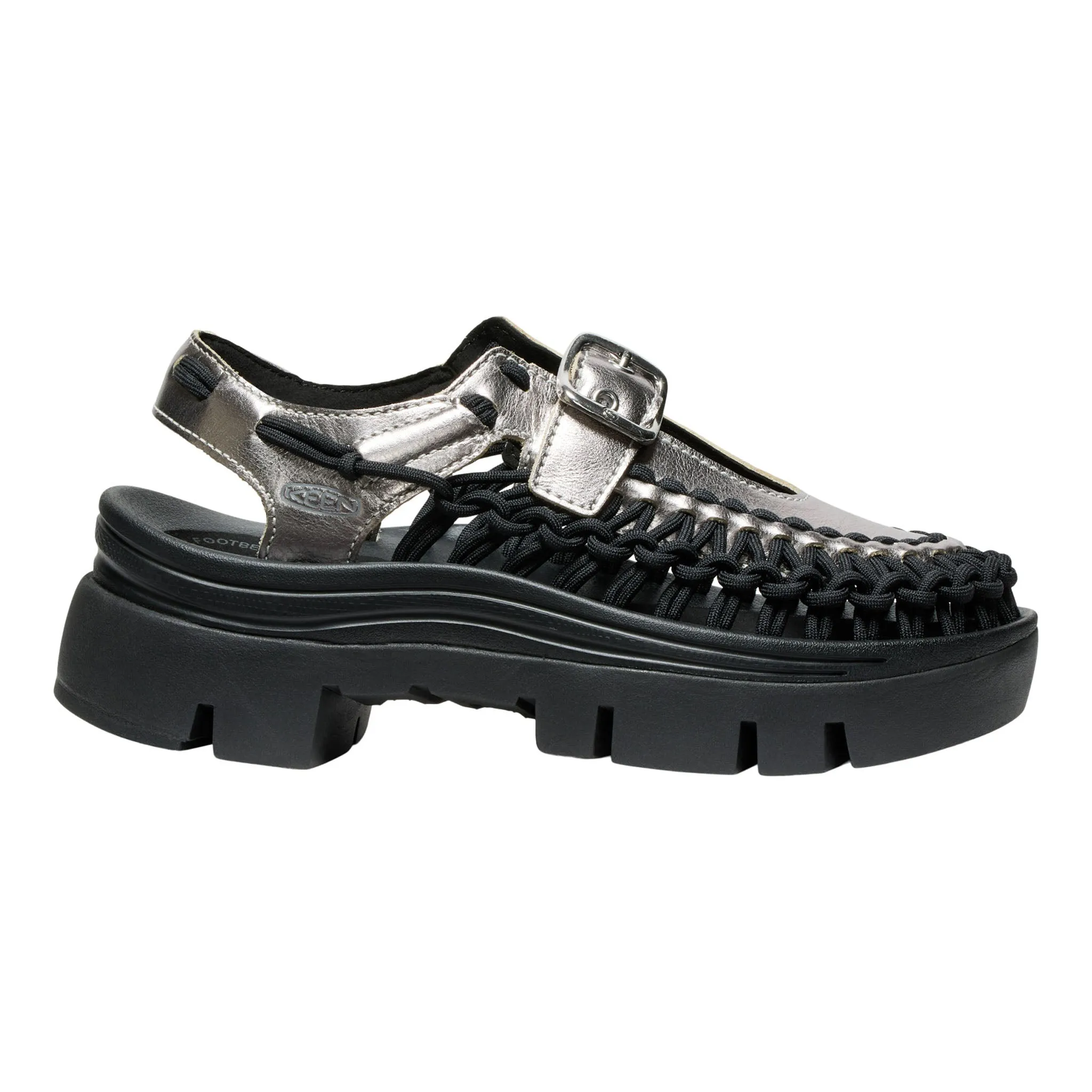 UNEEK PLT Mary Jane pour tous les genres Argent/Noir