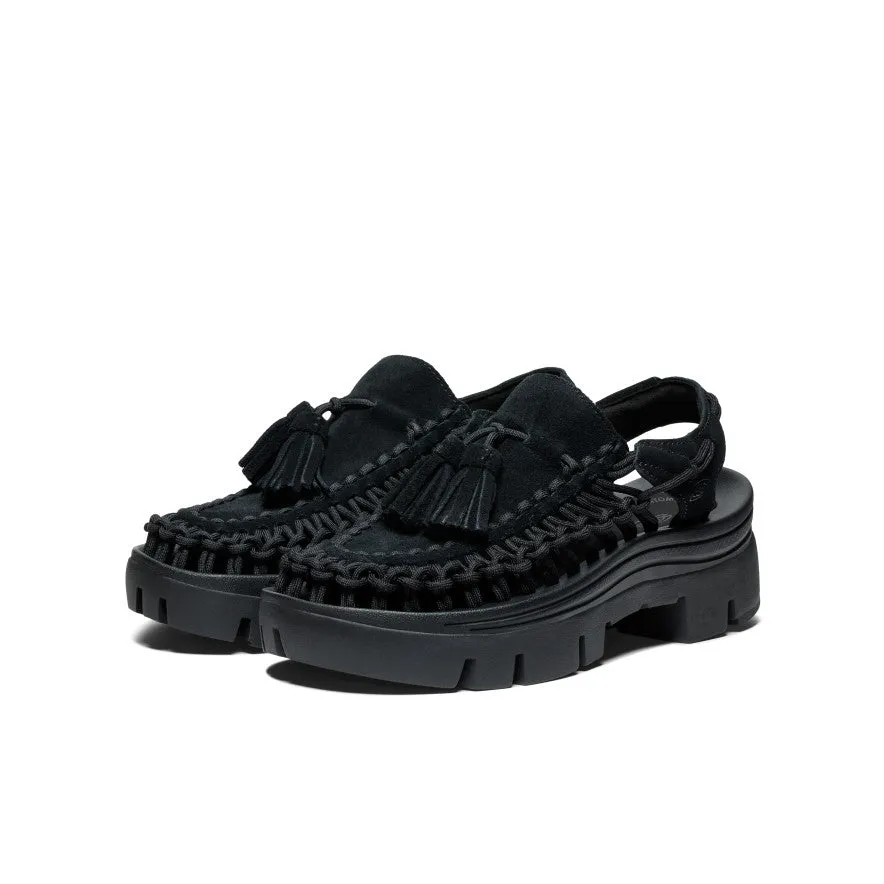 Baskets UNEEK PLT à Pompons Toutes Tailles | Noir/Noir