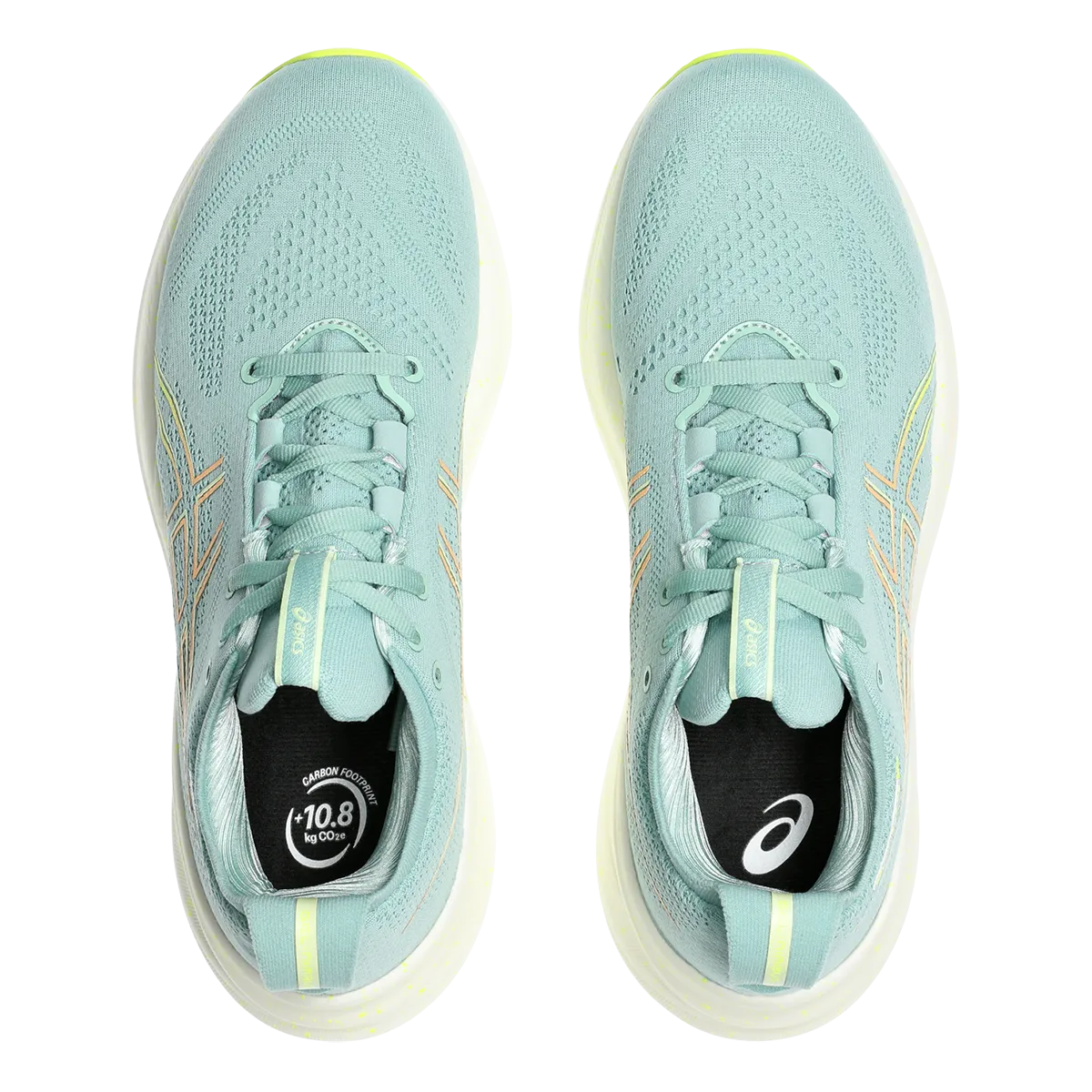 Asics Gel Nimbus 26 - Céladon Clair - Jaune Sécurité