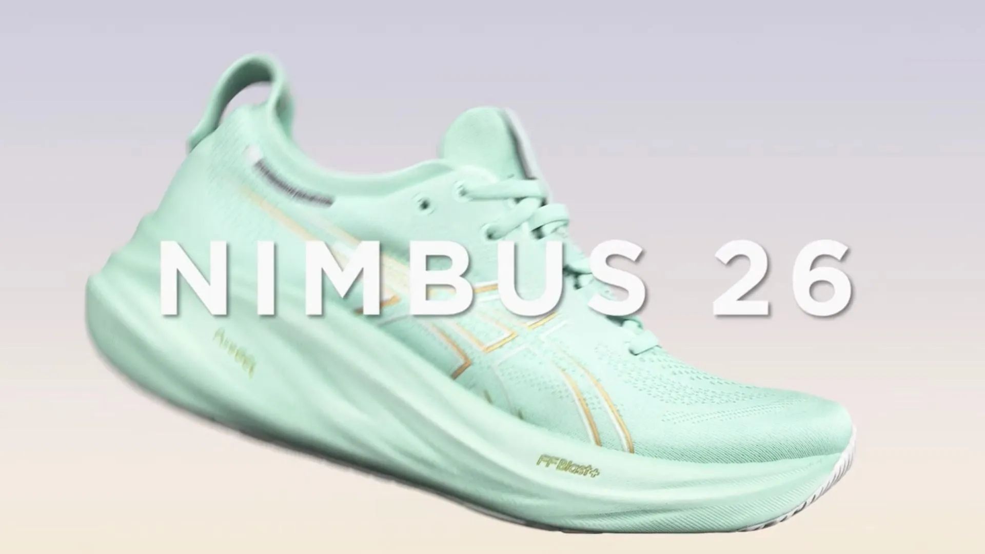 Asics Gel Nimbus 26 - Céladon Clair - Jaune Sécurité