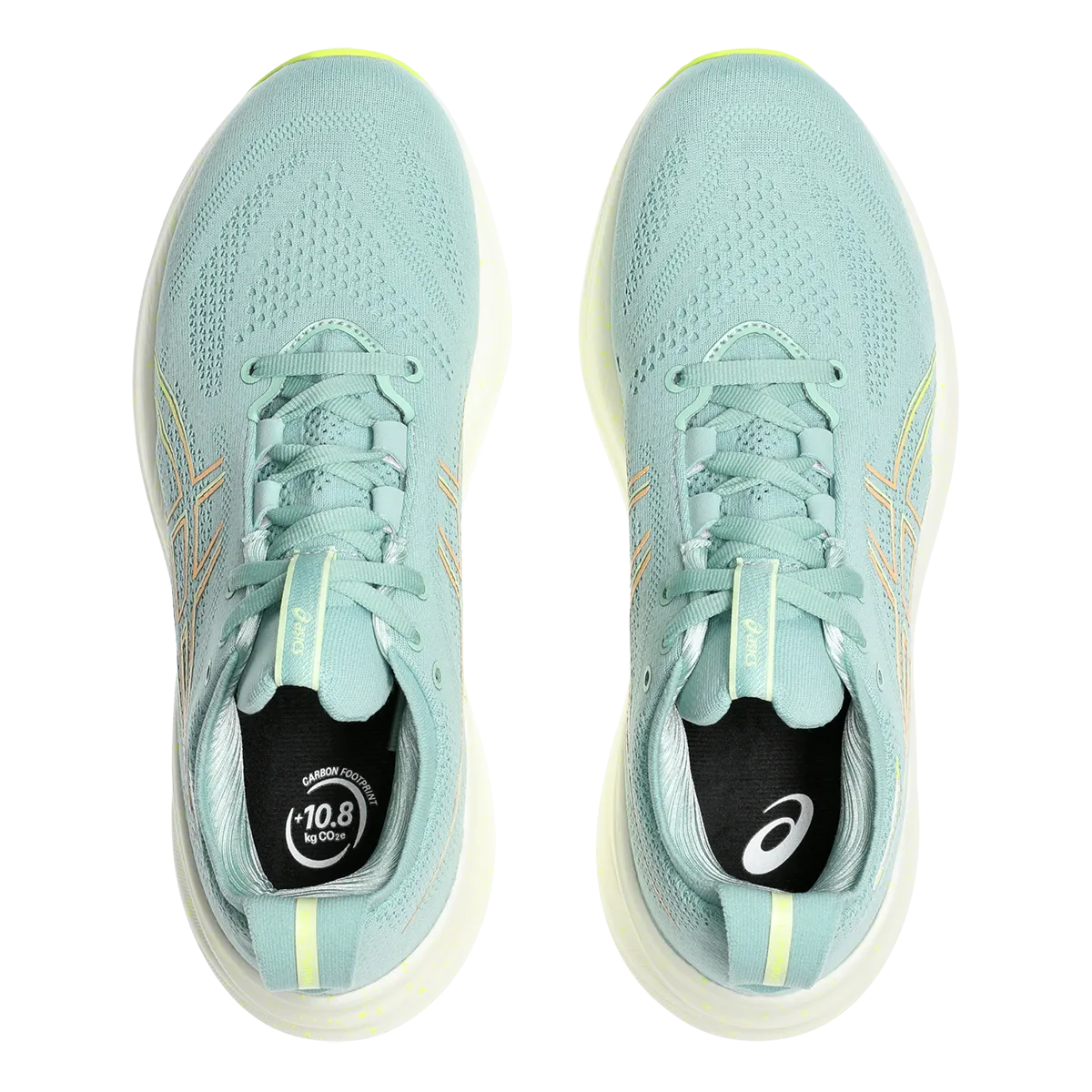 Asics Gel Nimbus 26 - Céladon Clair - Jaune Sécurité