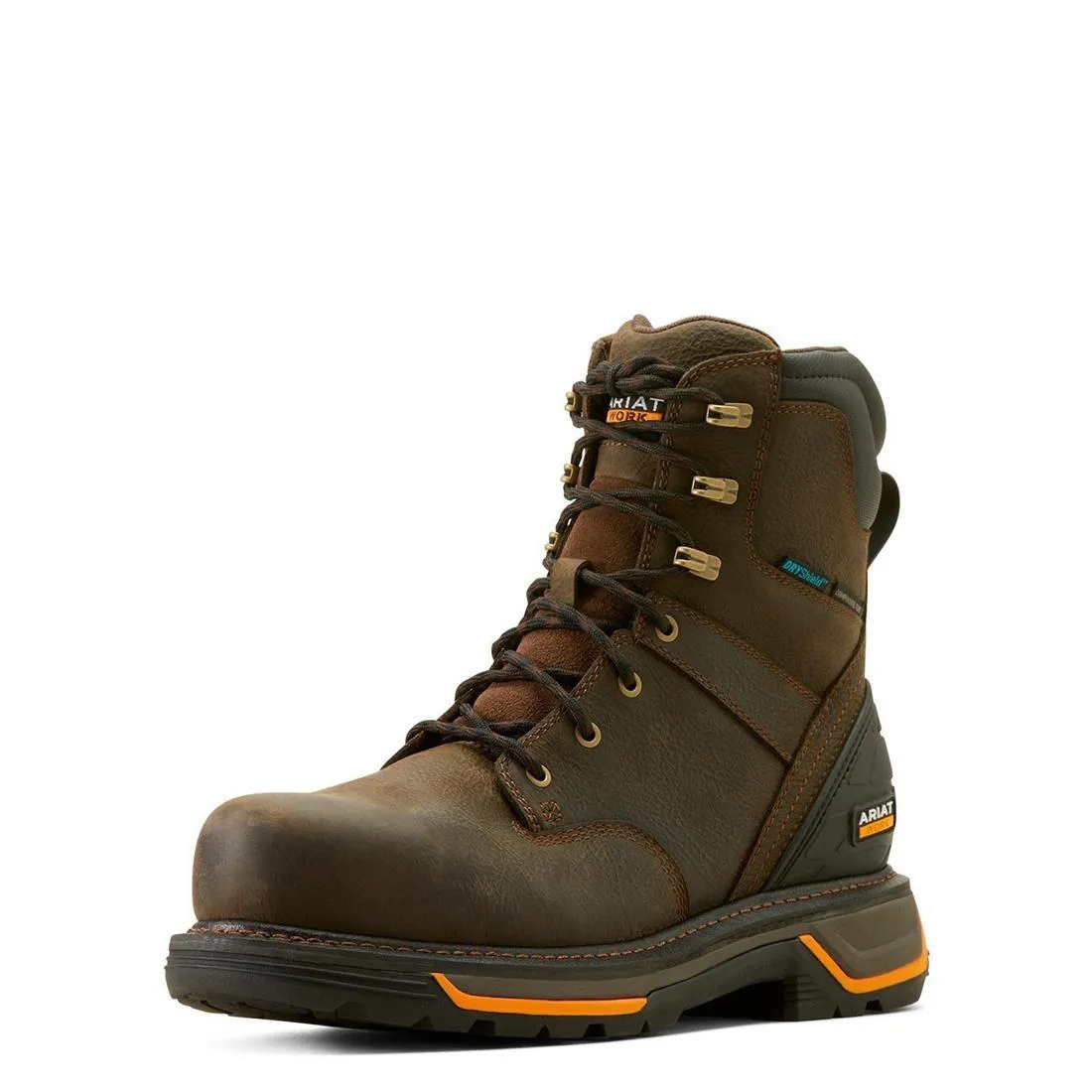 Botte de travail imperméable Big Rig 8 pouces à embout composite Iron Coffee