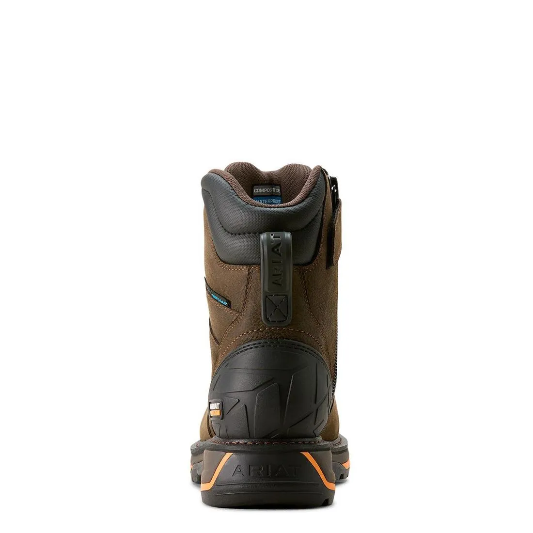 Botte de travail imperméable Big Rig 8 pouces à embout composite Iron Coffee