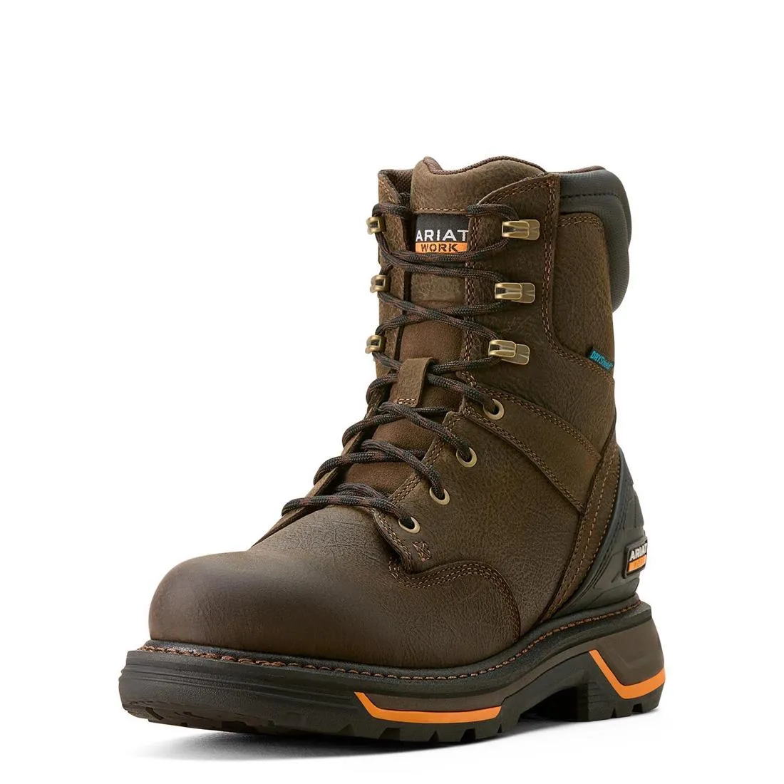 Botte imperméable Big Rig à embout souple de 8 pouces - Café Fer