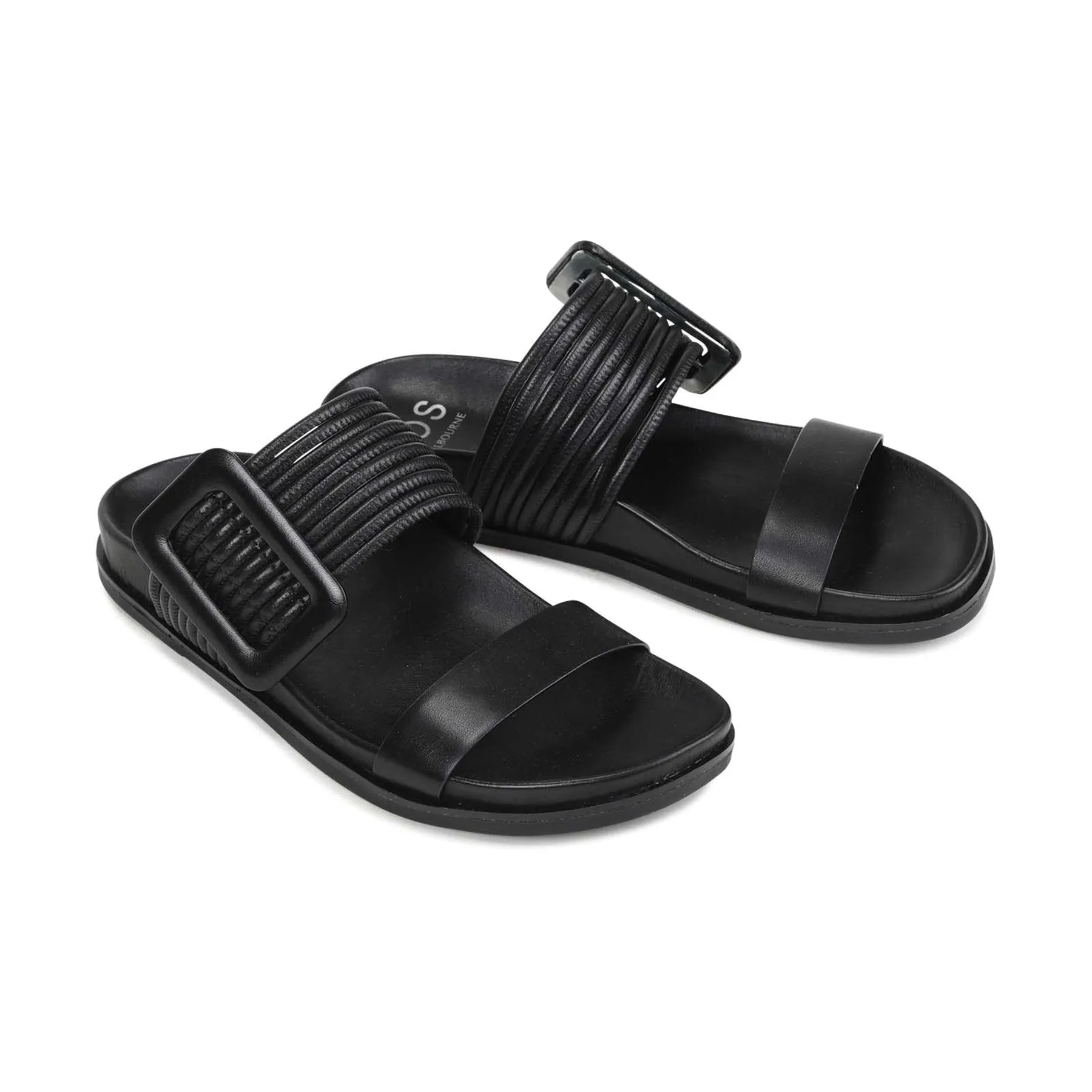 SANDALES EN CUIR CARMICE