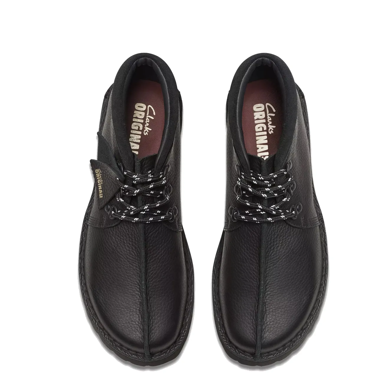 Clarks Originals Trek Chaussure de Randonnée en Cuir Noir