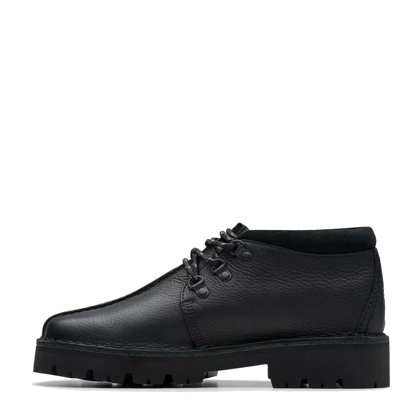 Clarks Originals Trek Chaussure de Randonnée en Cuir Noir