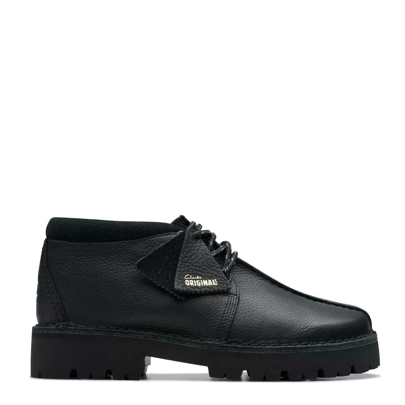 Clarks Originals Trek Chaussure de Randonnée en Cuir Noir