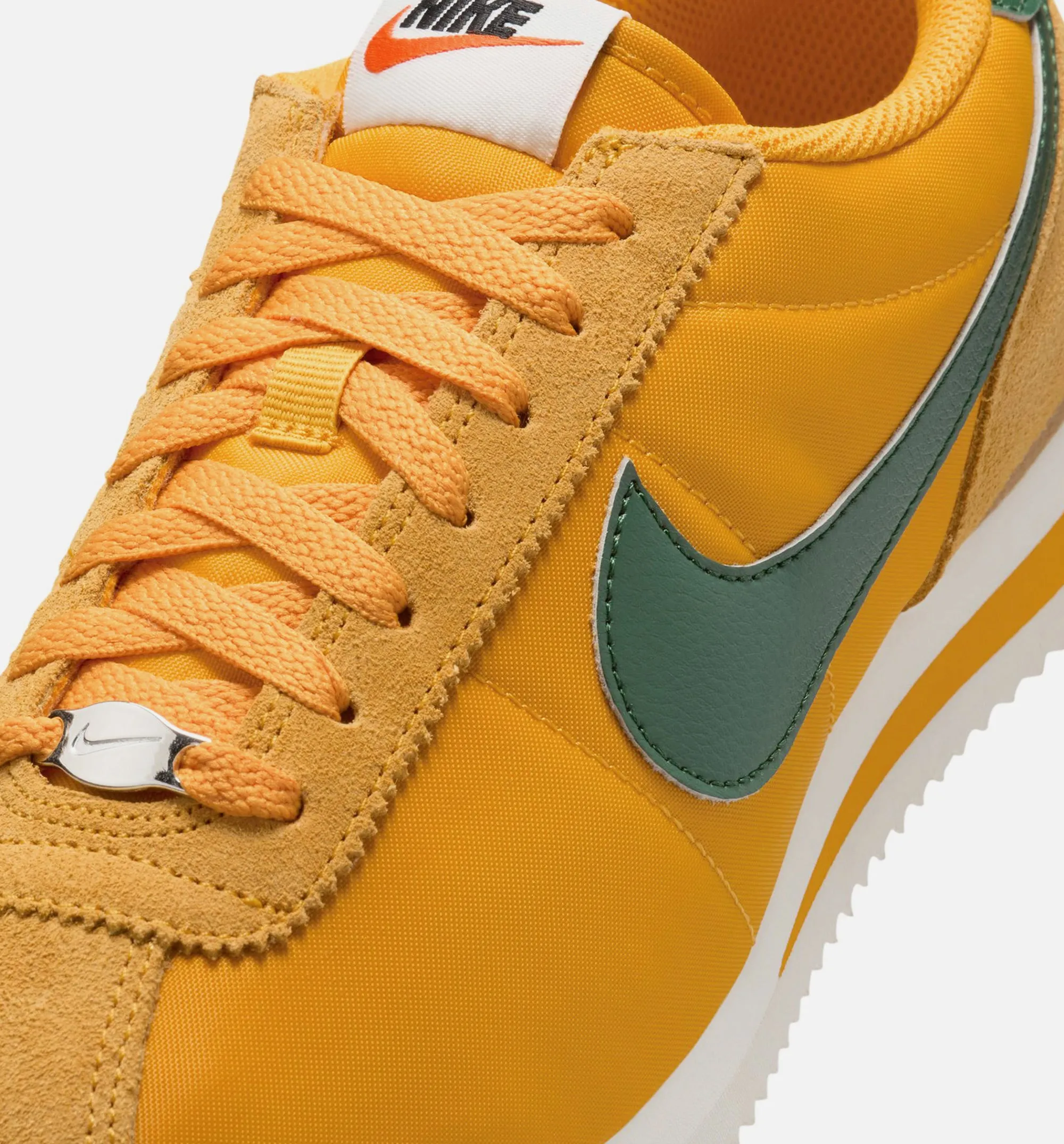 Chaussure de style de vie pour femme Cortez Textile - Ocre Jaune/Orange Sécurité/Noir/Vert Magnifique