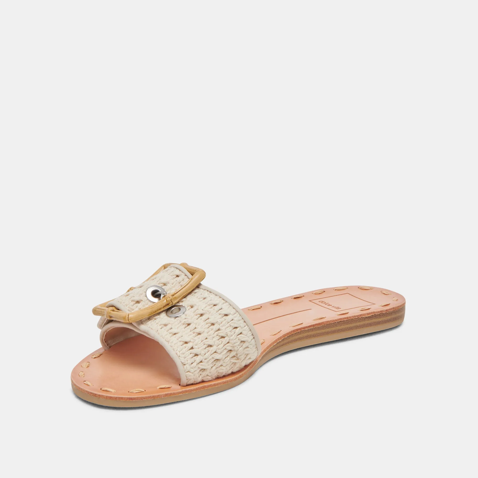 DASA SANDALES LARGES TRICOT SABLE