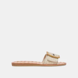 DASA SANDALES LARGES TRICOT SABLE