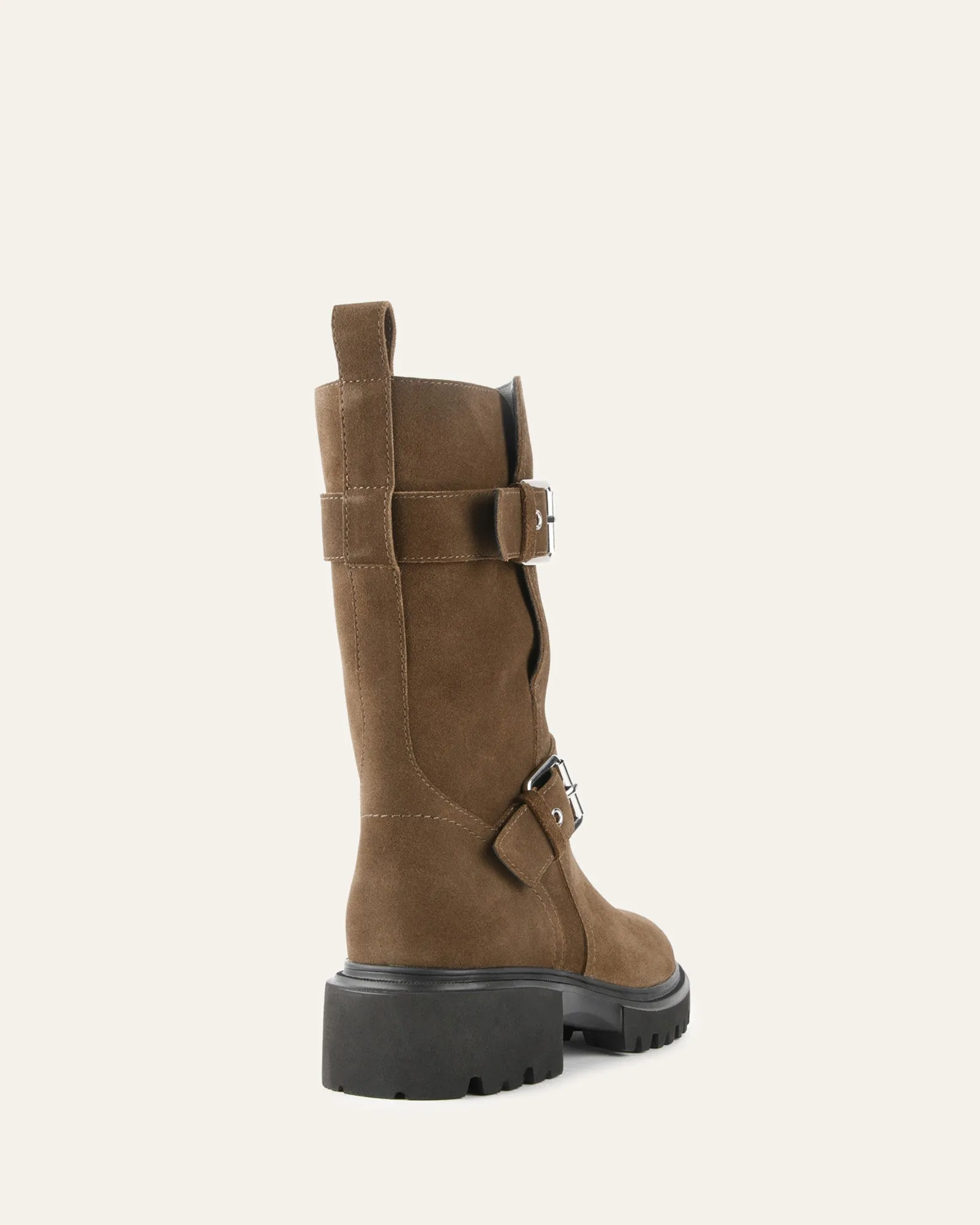 BOTTES ANKLE FLAT ELLIOT EN DAIM BARK