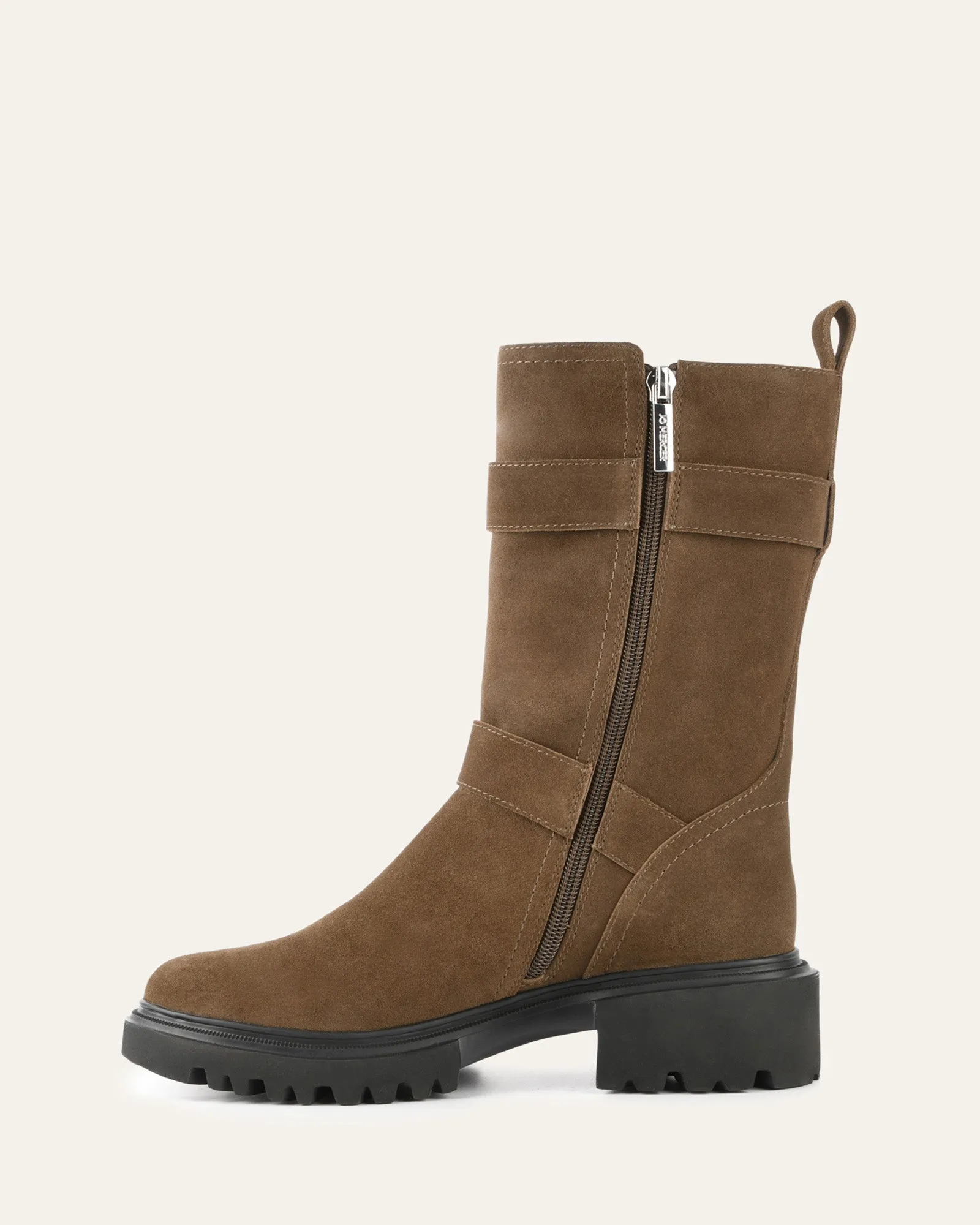 BOTTES ANKLE FLAT ELLIOT EN DAIM BARK