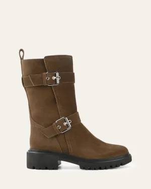 BOTTES ANKLE FLAT ELLIOT EN DAIM BARK