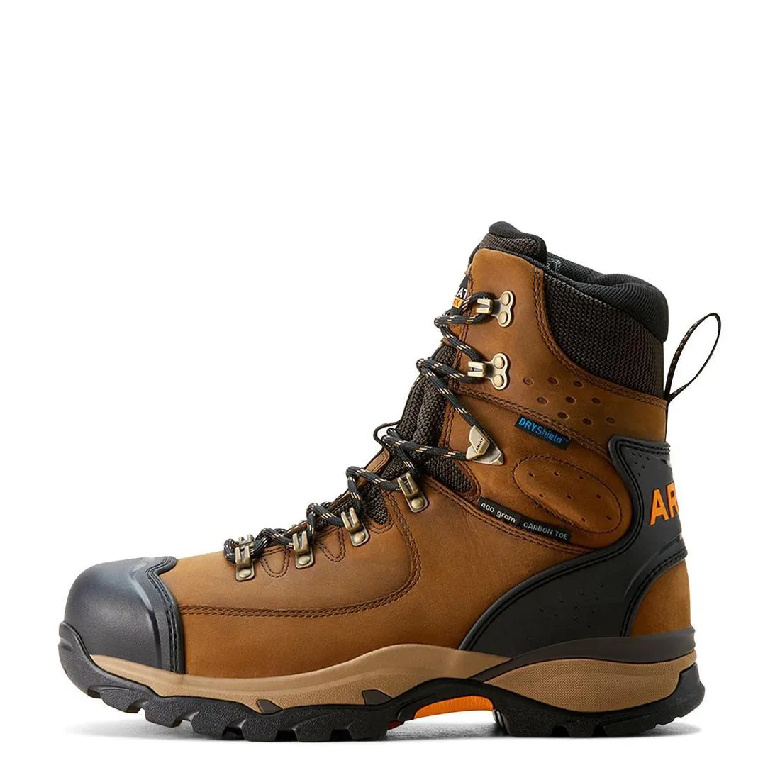 Botte de travail imperméable isolée Endeavor 8 pouces à embout en carbone Brun poussiéreux