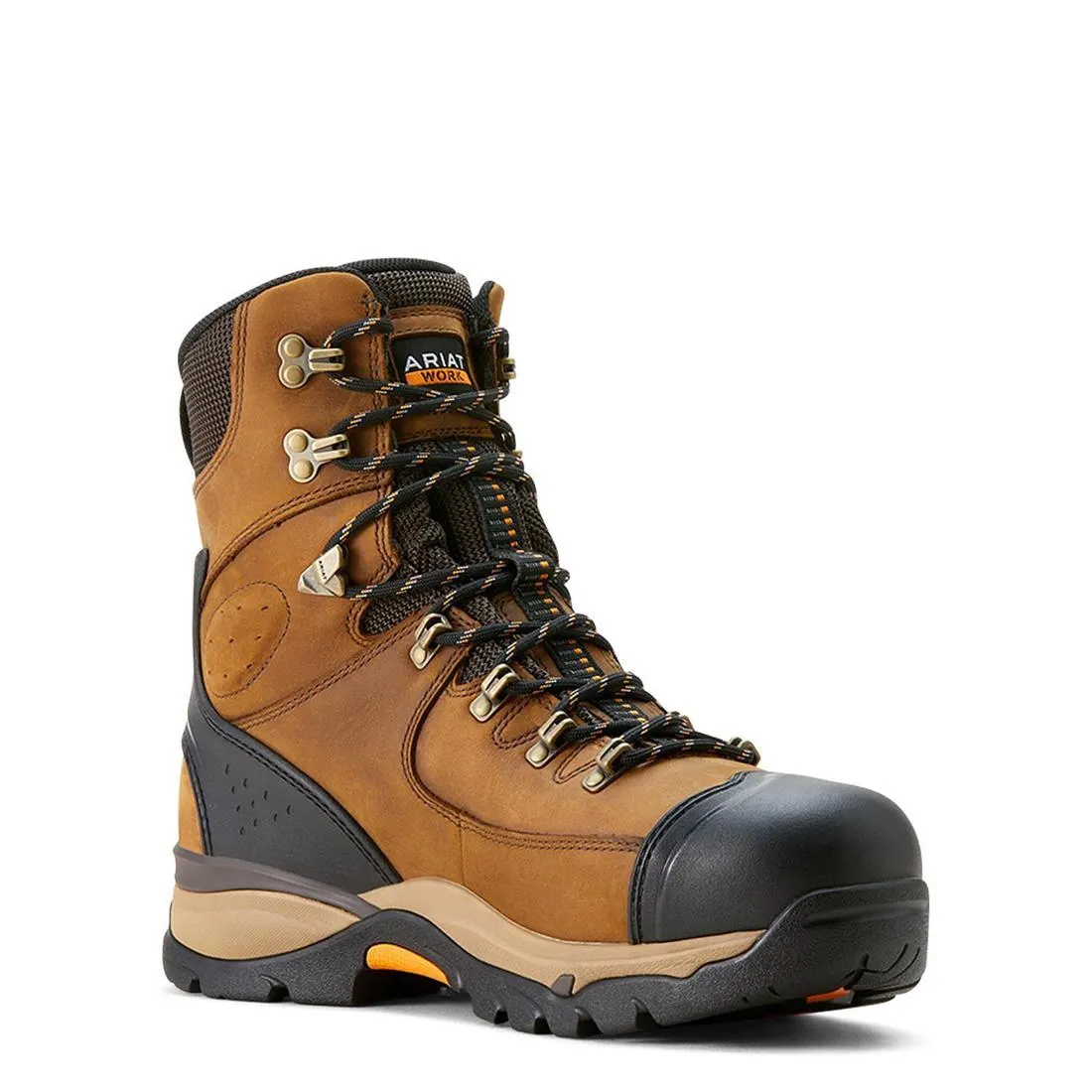 Botte de travail imperméable isolée Endeavor 8 pouces à embout en carbone Brun poussiéreux