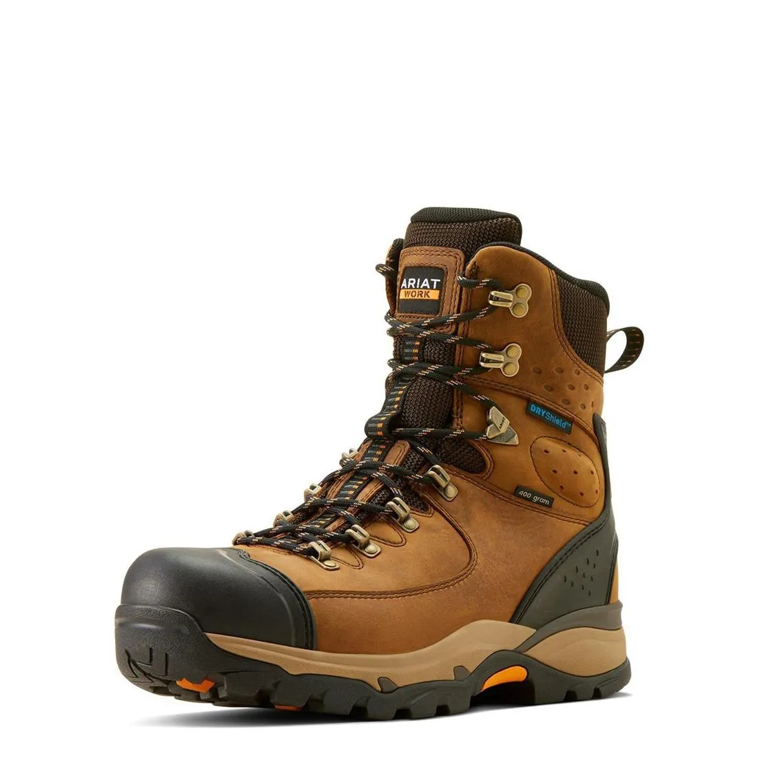 Botte isolée imperméable à embout souple Endeavor 8 pouces couleur marron poussiéreux