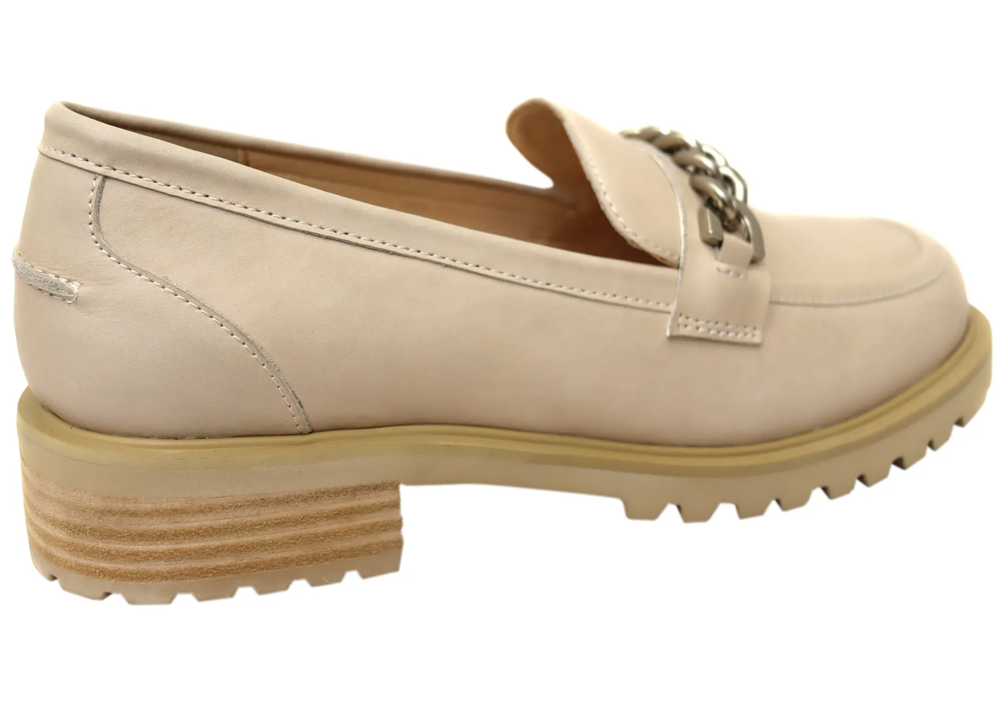 Florsheim Chaussures Femmes Candice Mocassins en Cuir Confortables à Bout Rond