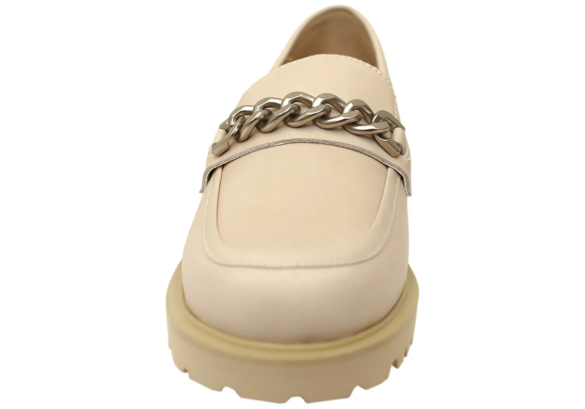 Florsheim Chaussures Femmes Candice Mocassins en Cuir Confortables à Bout Rond