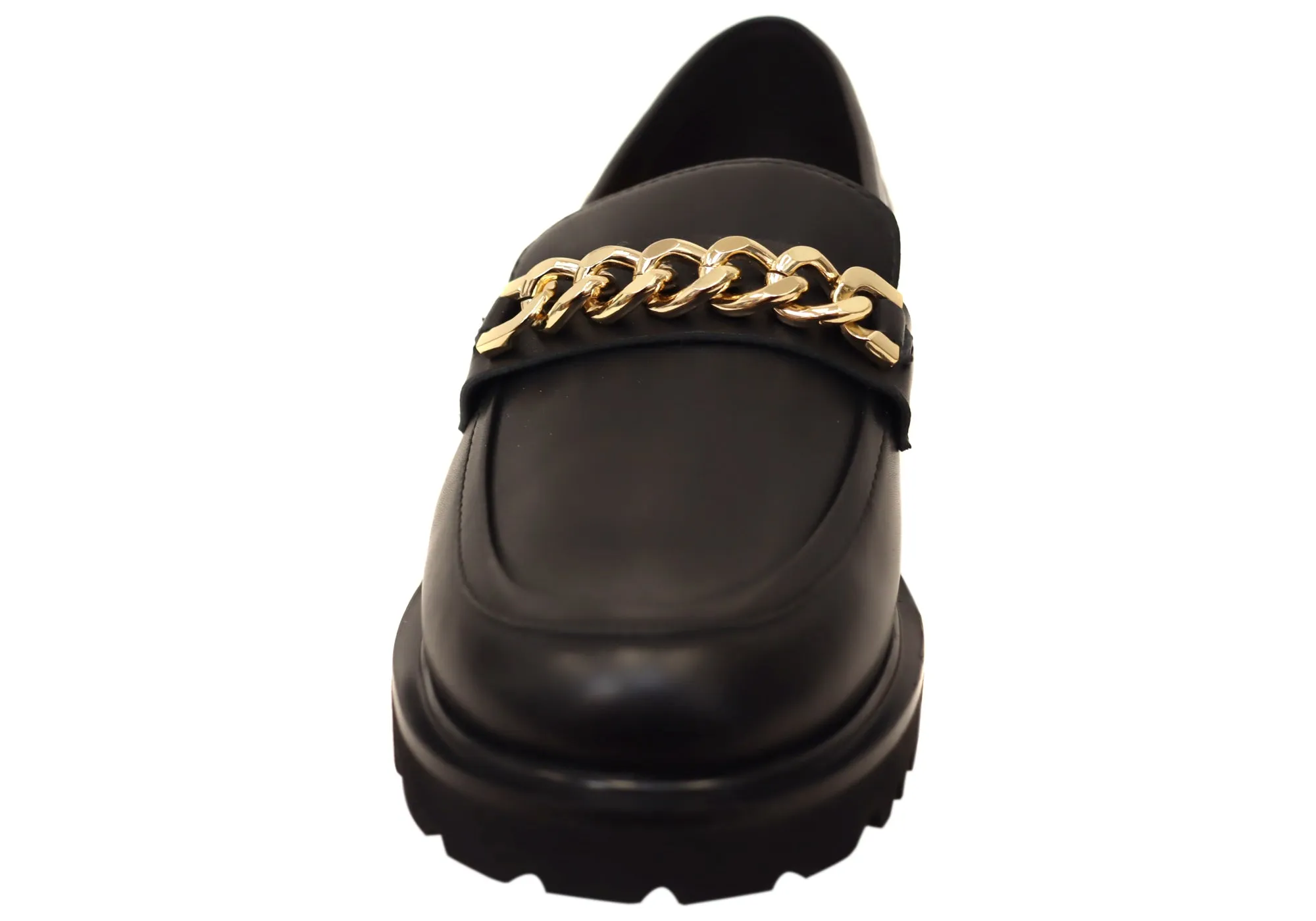 Florsheim Chaussures Femmes Candice Mocassins en Cuir Confortables à Bout Rond