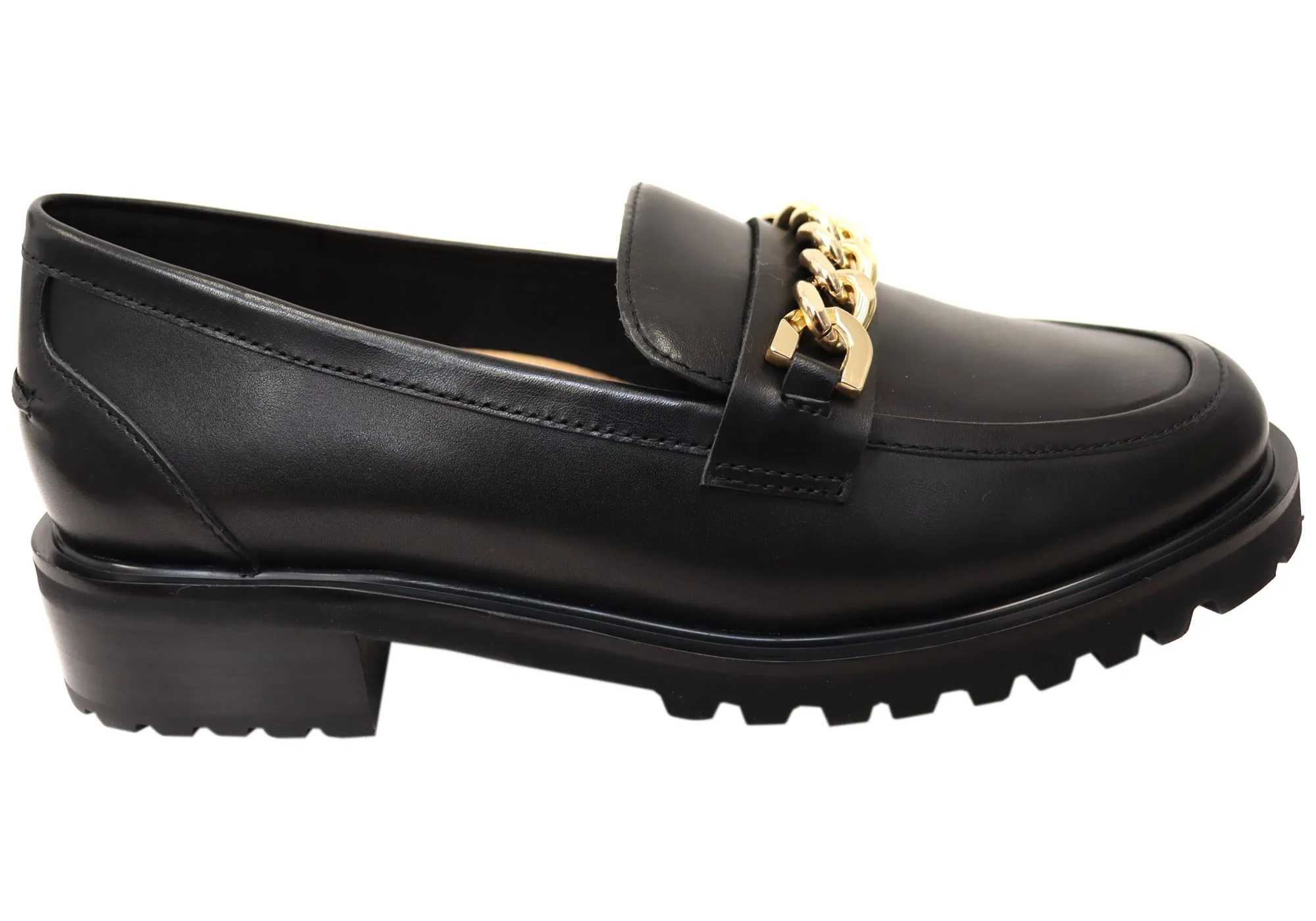 Florsheim Chaussures Femmes Candice Mocassins en Cuir Confortables à Bout Rond
