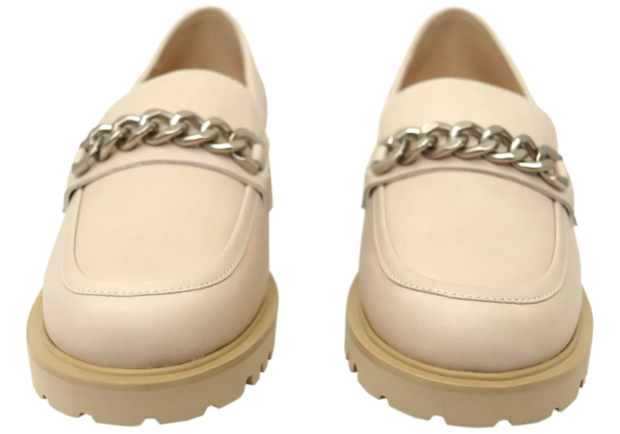 Florsheim Chaussures Femmes Candice Mocassins en Cuir Confortables à Bout Rond