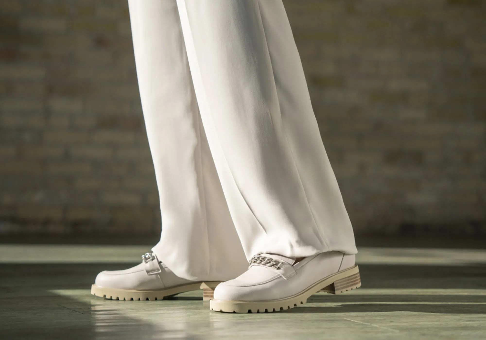 Florsheim Chaussures Femmes Candice Mocassins en Cuir Confortables à Bout Rond