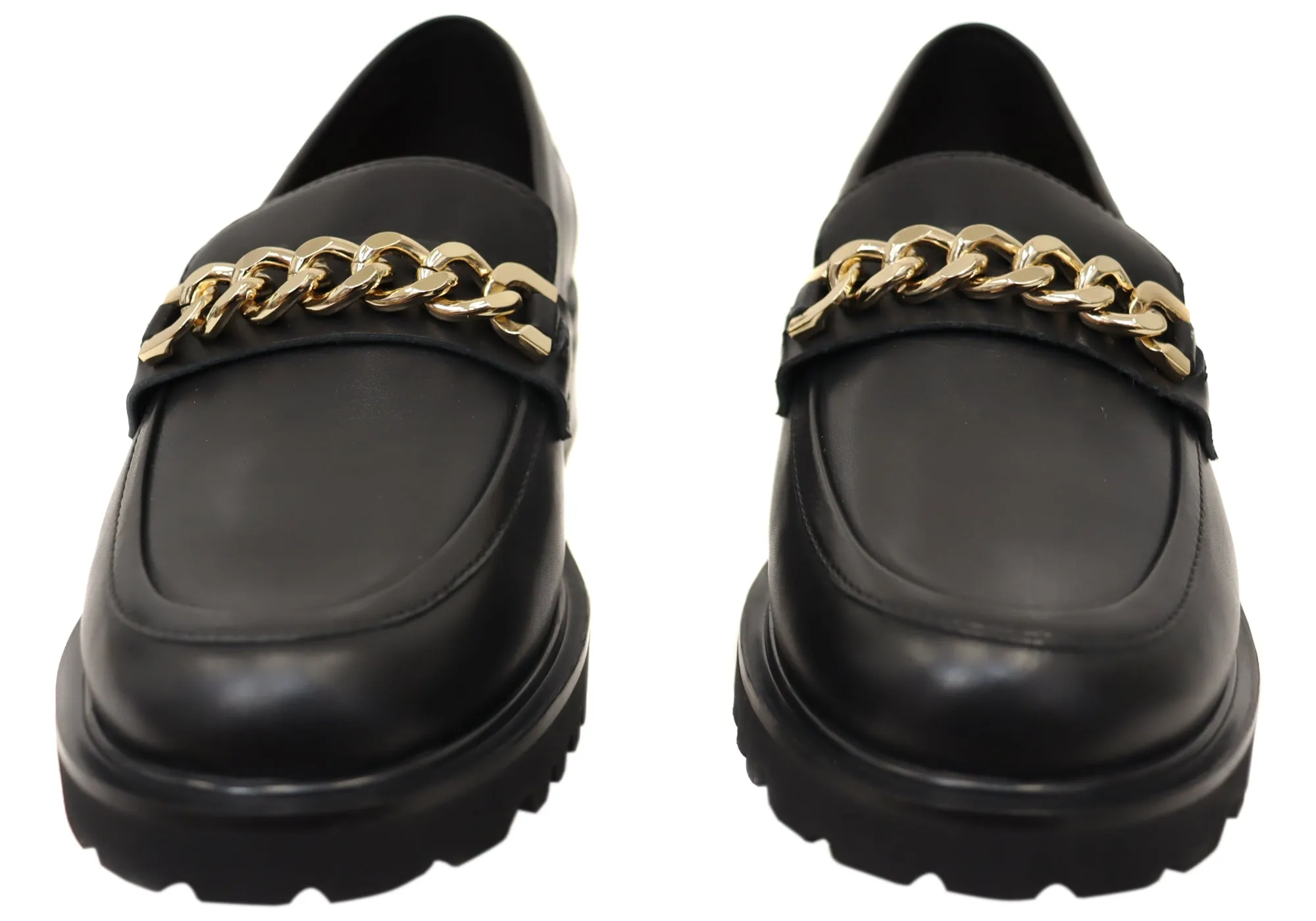 Florsheim Chaussures Femmes Candice Mocassins en Cuir Confortables à Bout Rond