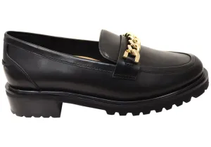 Florsheim Chaussures Femmes Candice Mocassins en Cuir Confortables à Bout Rond
