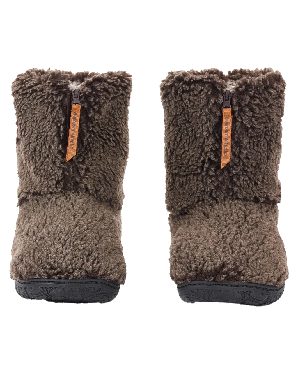 Bottes pantoufles en sherpa avec embout neige Gosling en chocolat foncé lavé