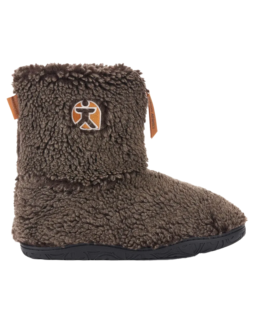 Bottes pantoufles en sherpa avec embout neige Gosling en chocolat foncé lavé