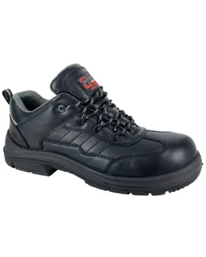 Chaussures de Sécurité Grafters en Cuir à Embout Acier Super Large