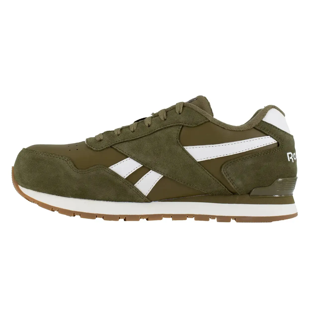 Chaussure de travail sportive à embout composite Harman Olive/Blanc