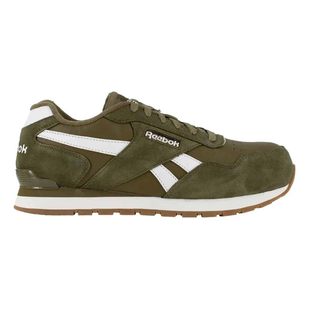 Chaussure de travail sportive à embout composite Harman Olive/Blanc