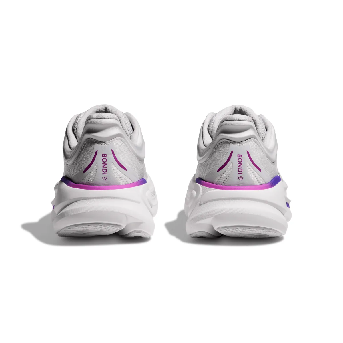 Hoka One One Femme Bondi 9 Gris Cosmique/Blanc