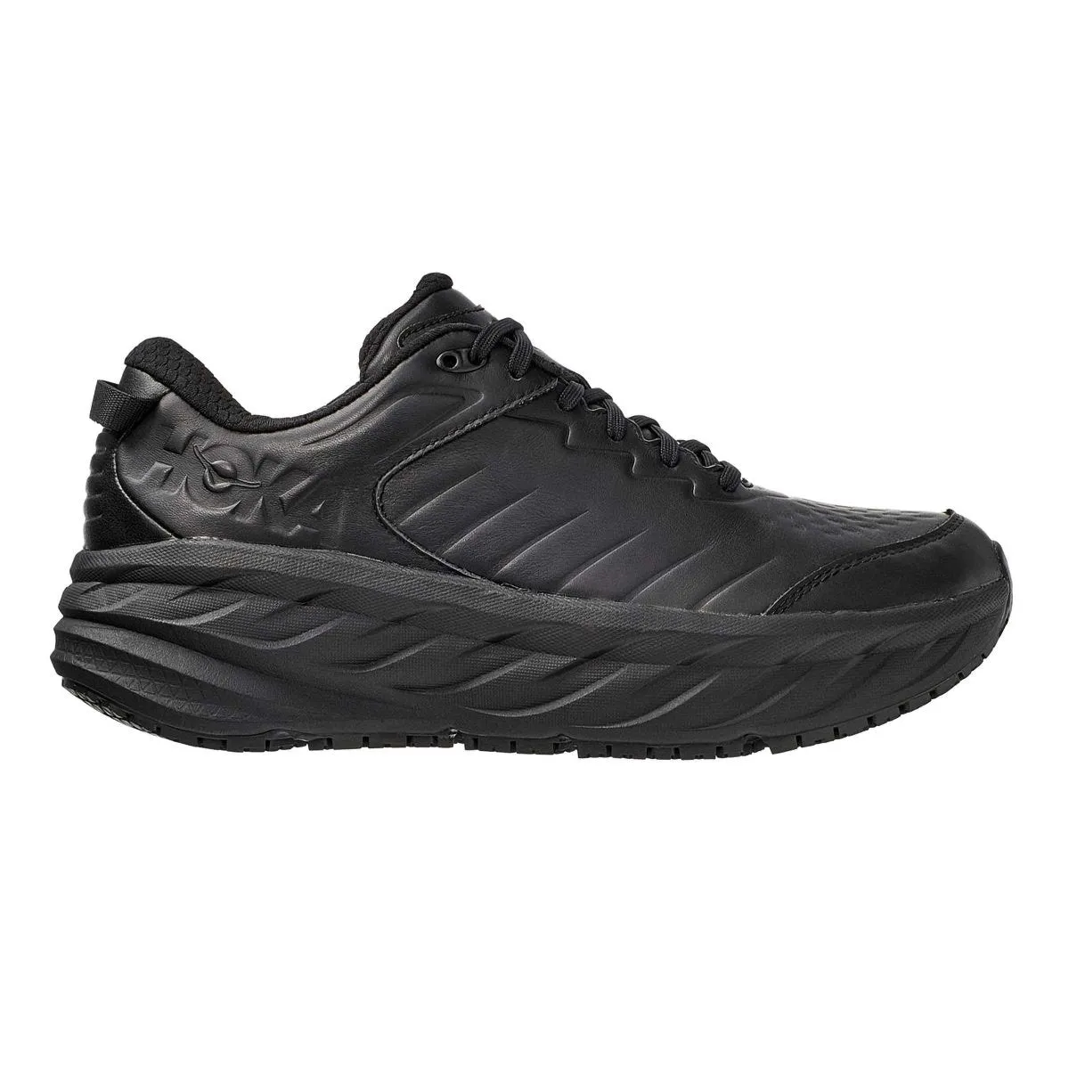 Hoka One One Femme Bondi SR Cuir Noir