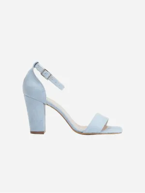 Jess Talons Ouverts en Similicuir Végan | Bleu